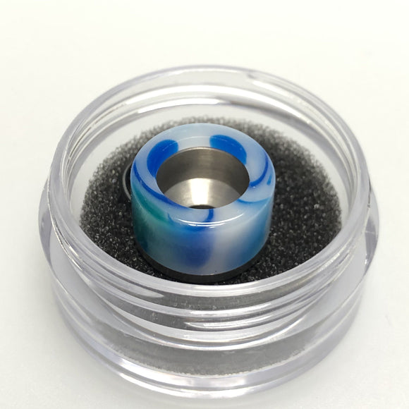 510 Aluminum / Resin Drip tip Ice Blue Swirl