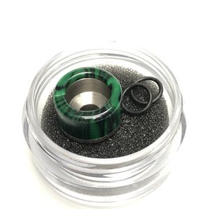 510 Aluminum / Resin Drip tip Green/Black Swirl
